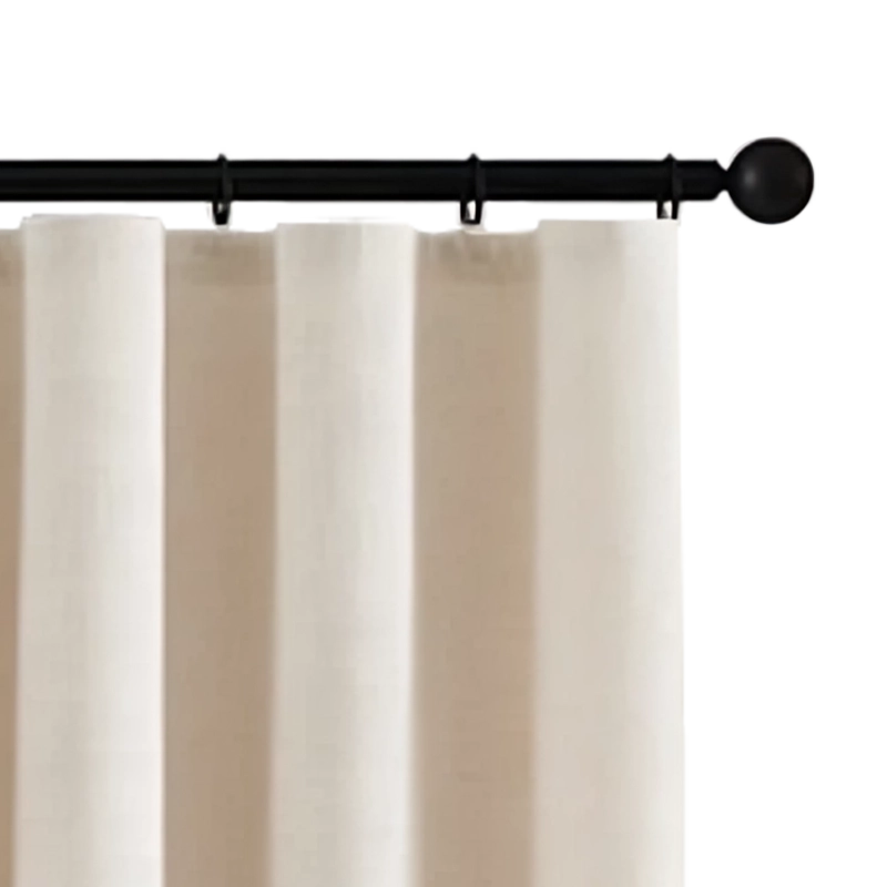 Bathroom flat top drapery