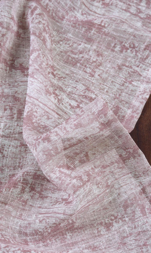 Textured Sheer Roman Blinds (Pink)