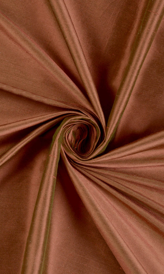 Shantung Silk Roman Blinds (Deep Orange)