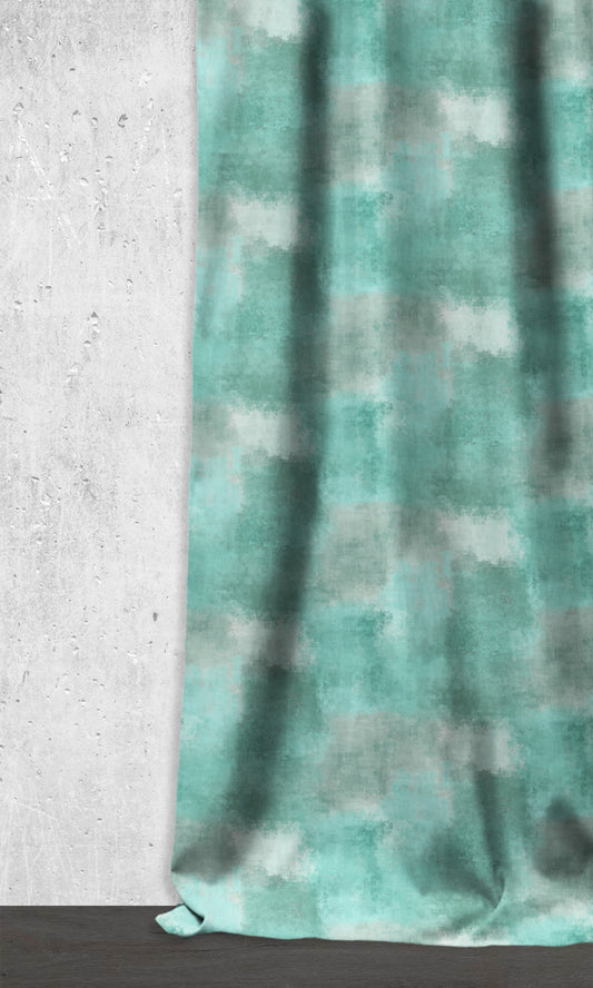 Dimout Roman Blinds (Turquoise Blue)