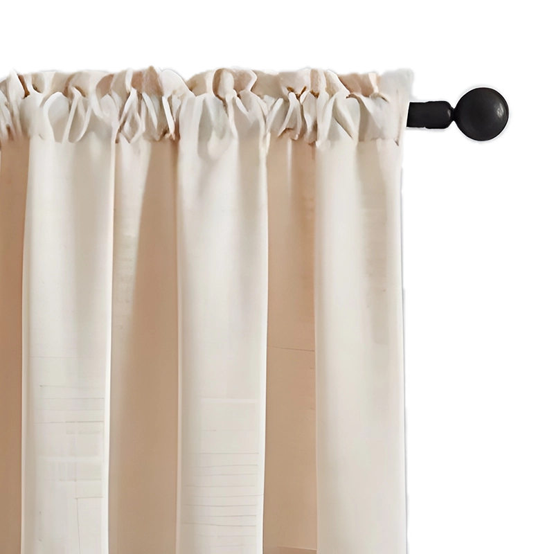 Rod pocket curtain with header frill
