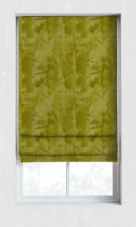 Dimout Striped Drapes (Pear Green/ Moss)