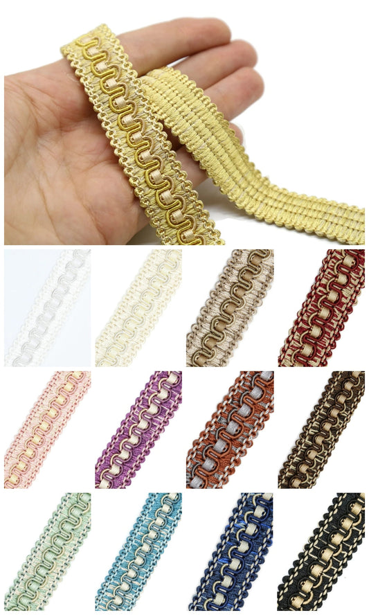 Roman shade braid trim