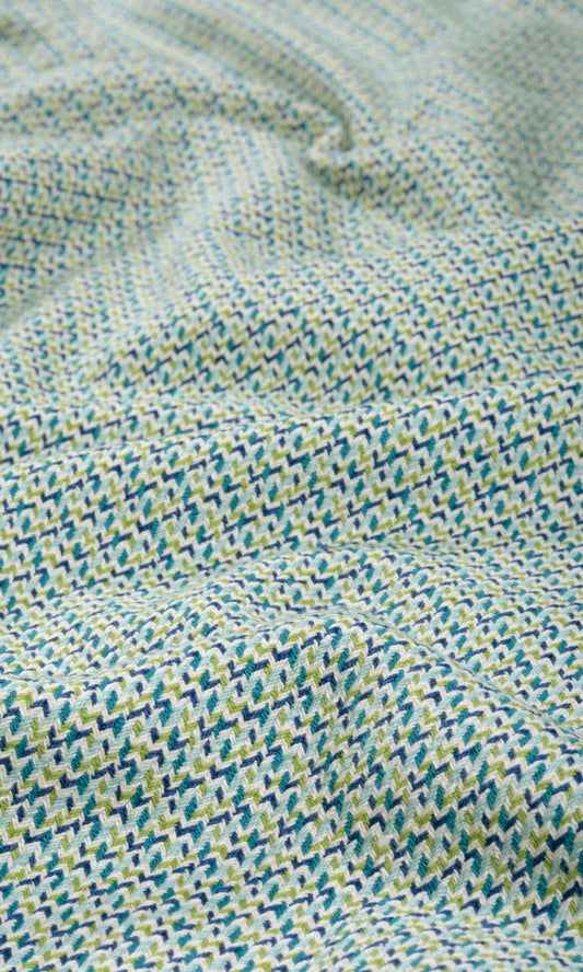 Houndstooth Patterned  Shades (Blue/ Green)