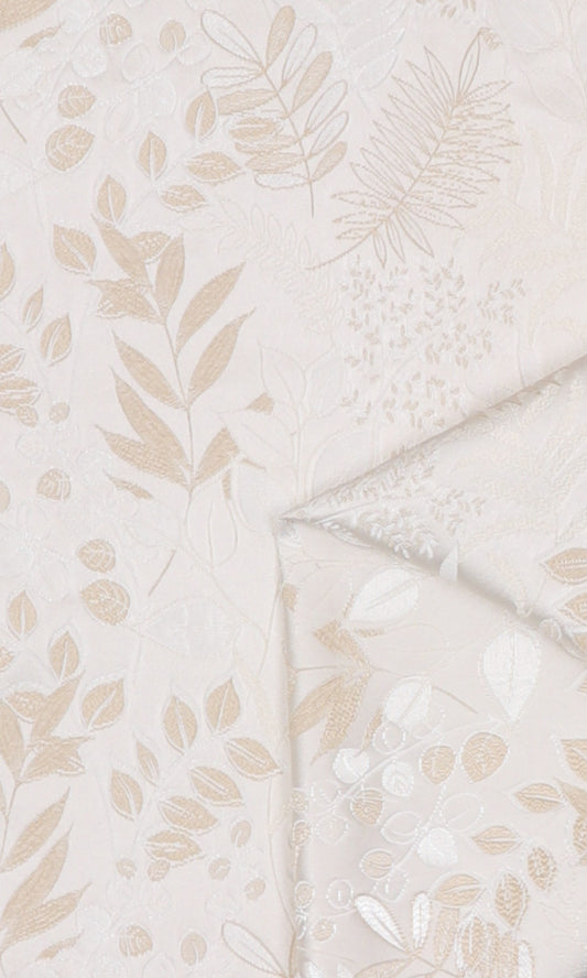 Botanical Roman Blinds (White/ Ivory)